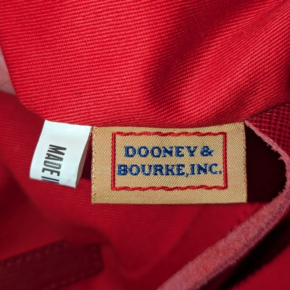 Vintage Dooney and Bourke canvas coated animal print large handbag. - Picture 11 of 15